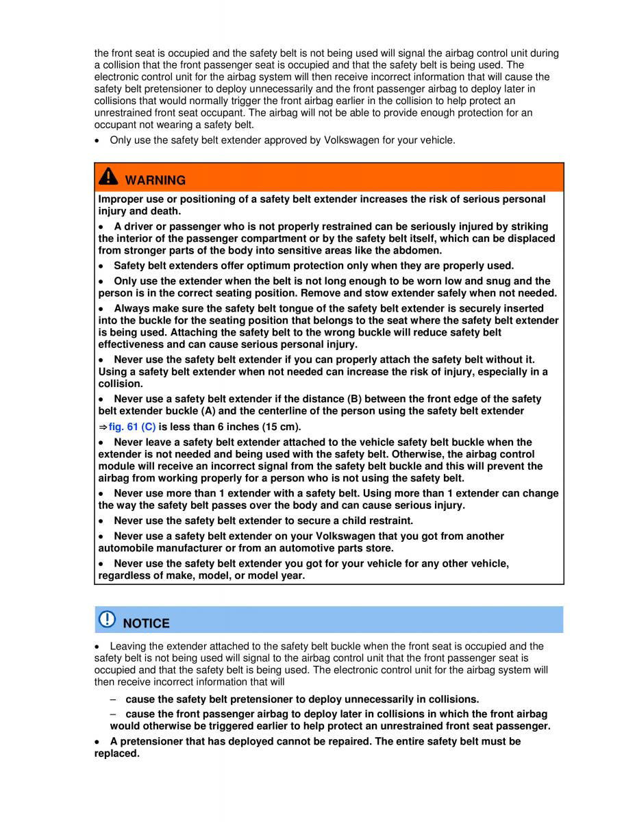 VW Jetta VI SportWagen owners manual / page 92