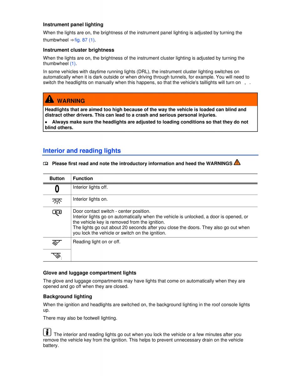 VW Jetta VI SportWagen owners manual / page 102