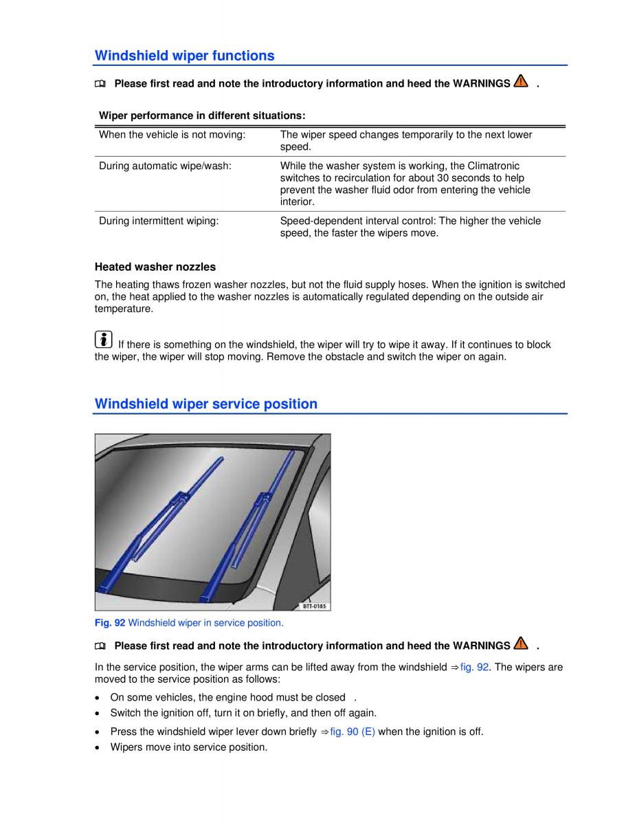 VW Jetta VI SportWagen owners manual / page 108