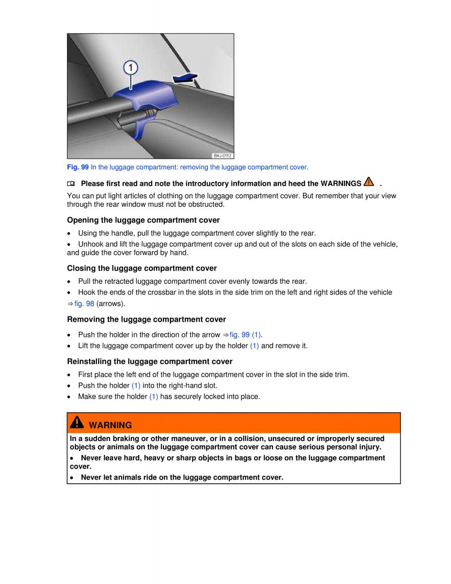 VW Jetta VI SportWagen owners manual / page 123