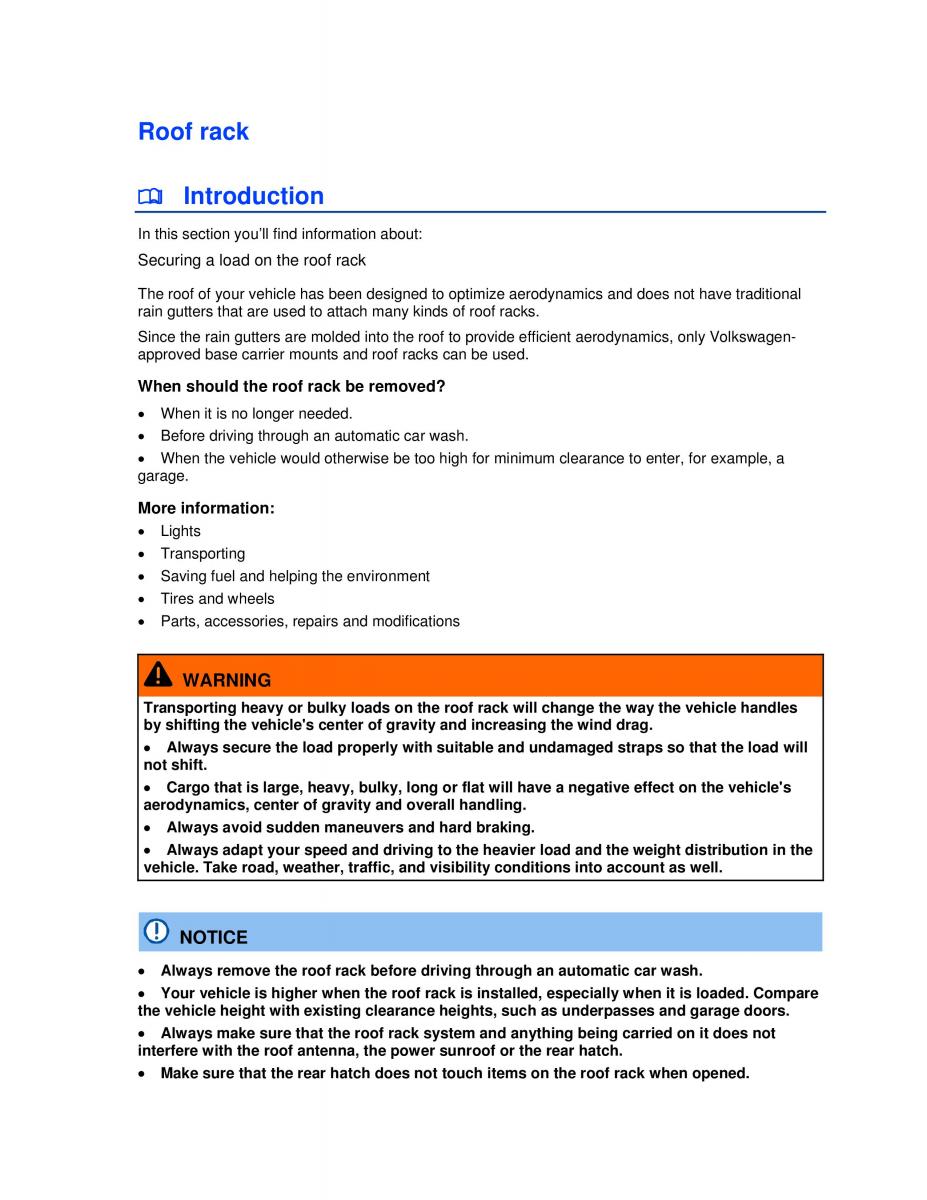 VW Jetta VI SportWagen owners manual / page 130