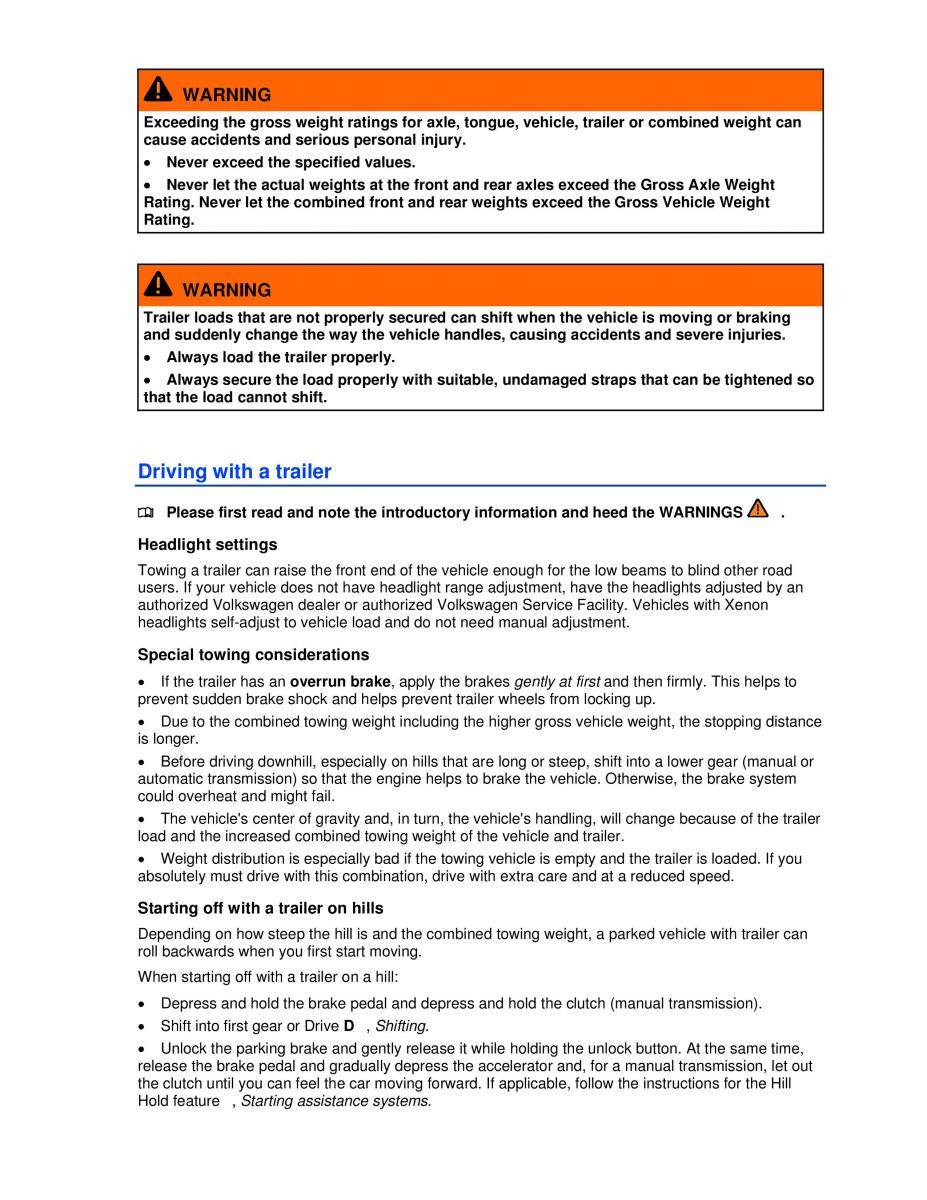 VW Jetta VI SportWagen owners manual / page 137