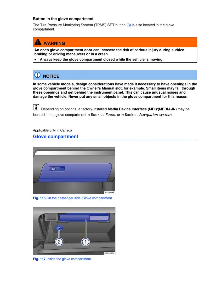 VW Jetta VI SportWagen owners manual / page 148