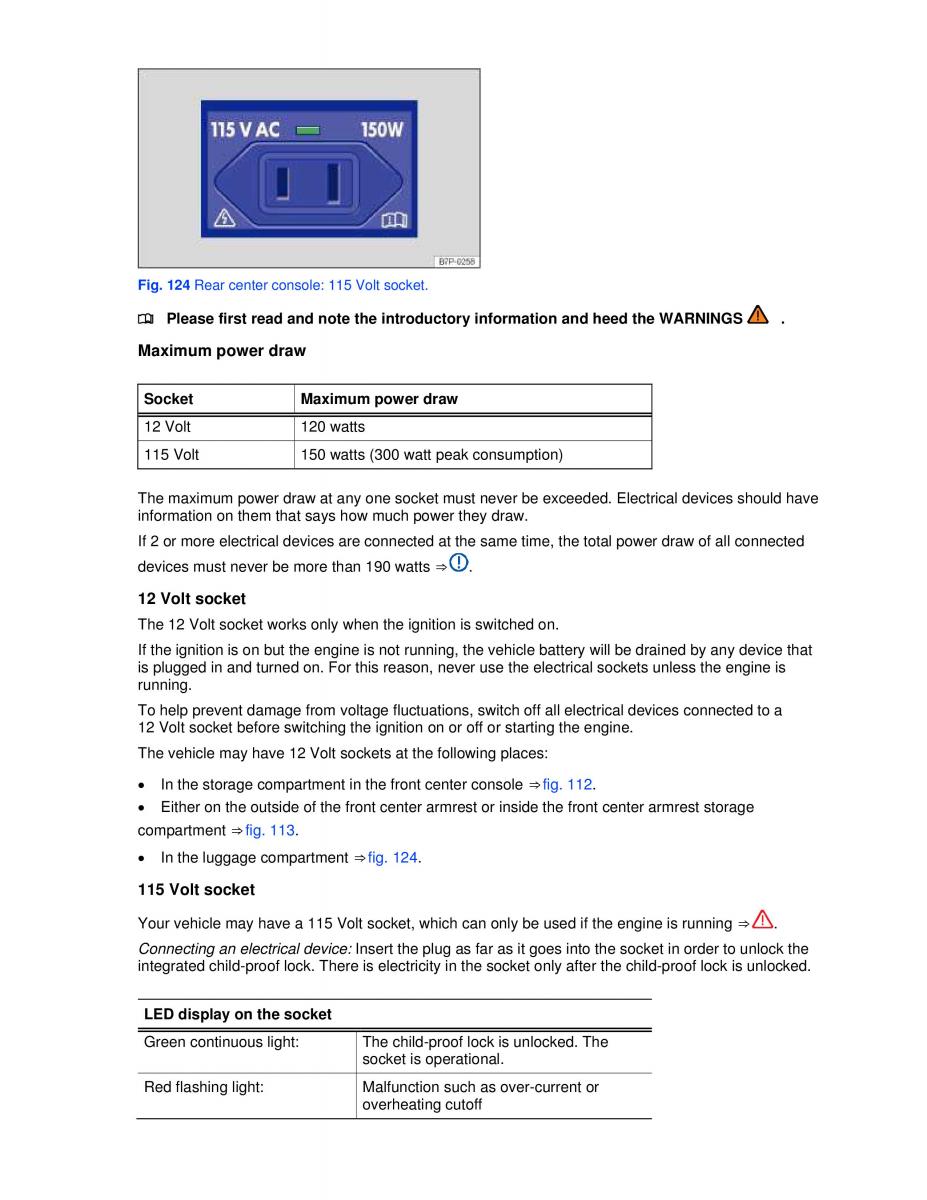 VW Jetta VI SportWagen owners manual / page 156