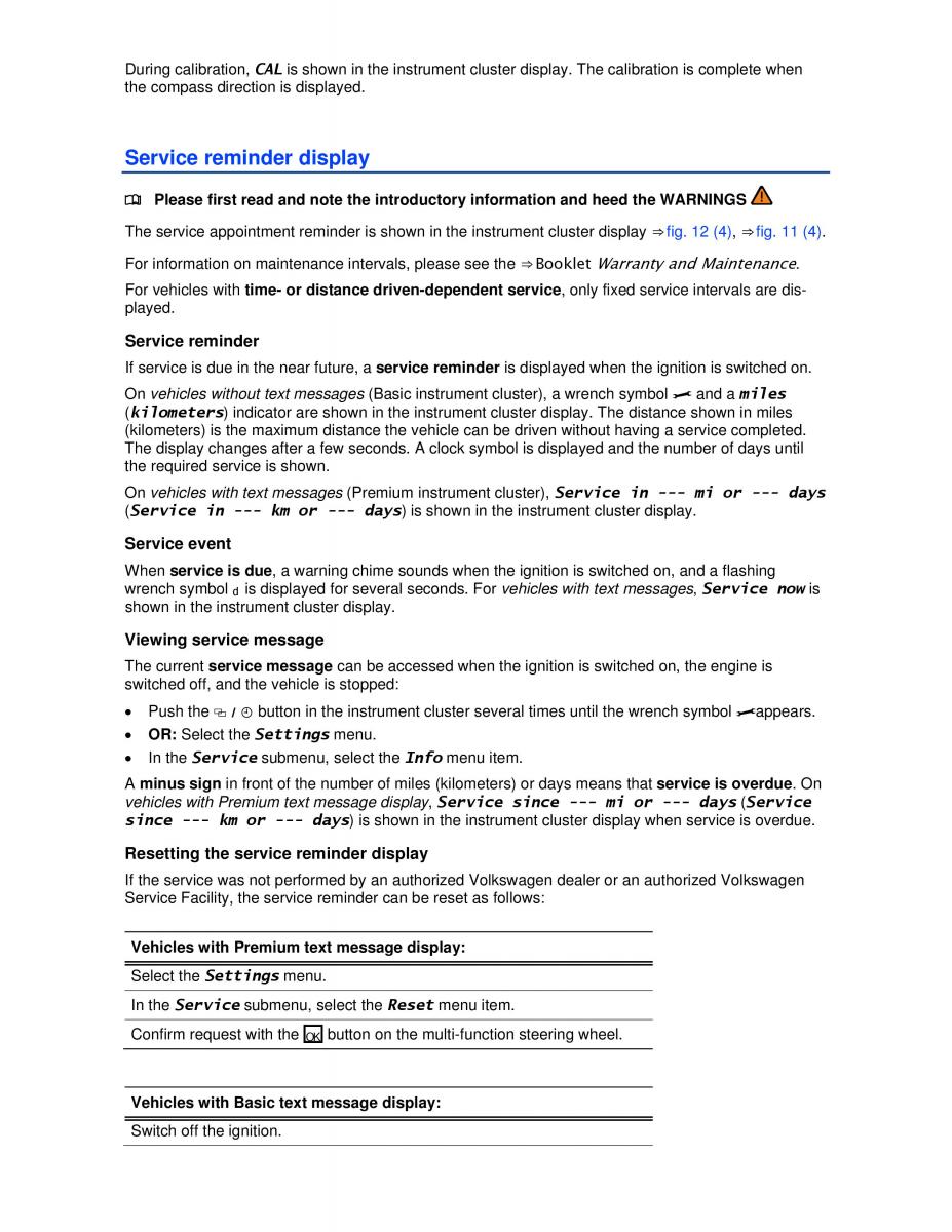 VW Jetta VI SportWagen owners manual / page 18