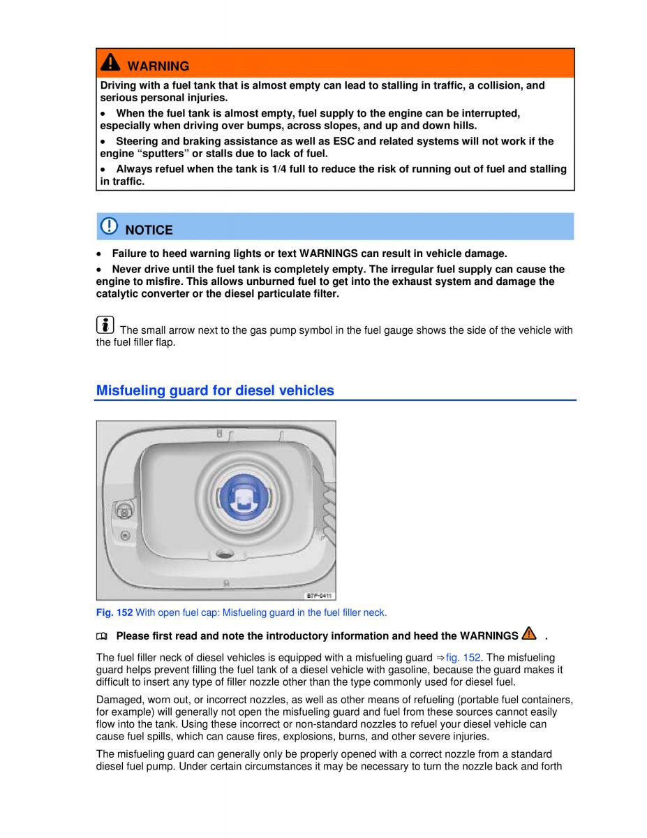 VW Jetta VI SportWagen owners manual / page 226