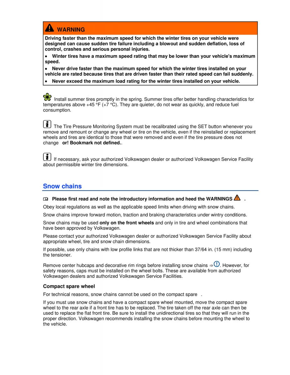 VW Jetta VI SportWagen owners manual / page 268