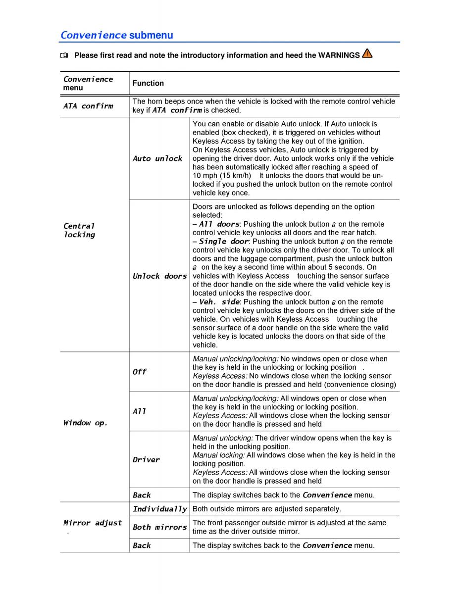 VW Jetta VI SportWagen owners manual / page 27