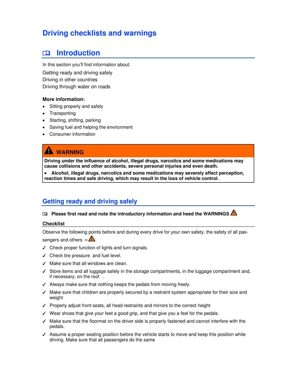 VW Jetta VI SportWagen owners manual / page 29