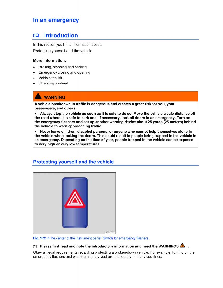 VW Jetta VI SportWagen owners manual / page 292