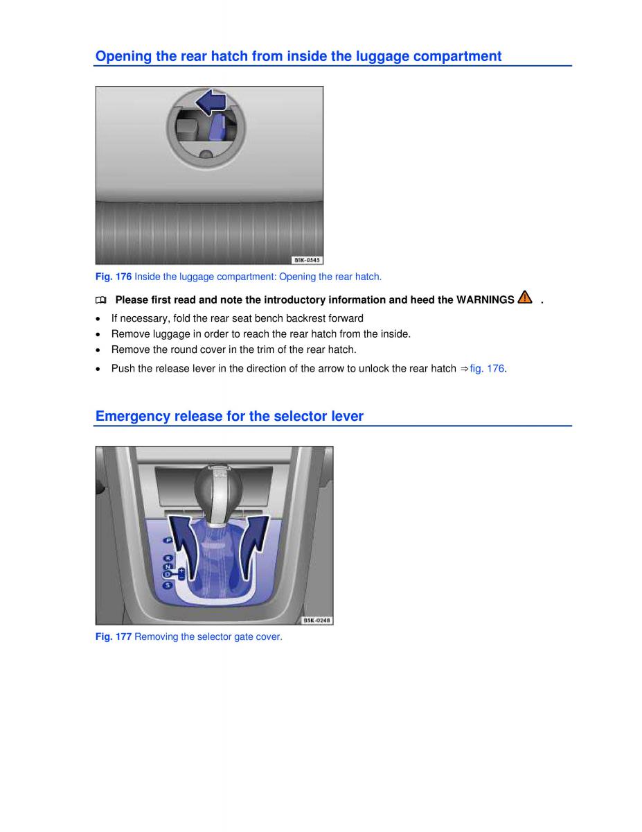 VW Jetta VI SportWagen owners manual / page 297