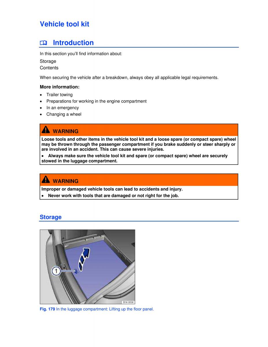 VW Jetta VI SportWagen owners manual / page 299