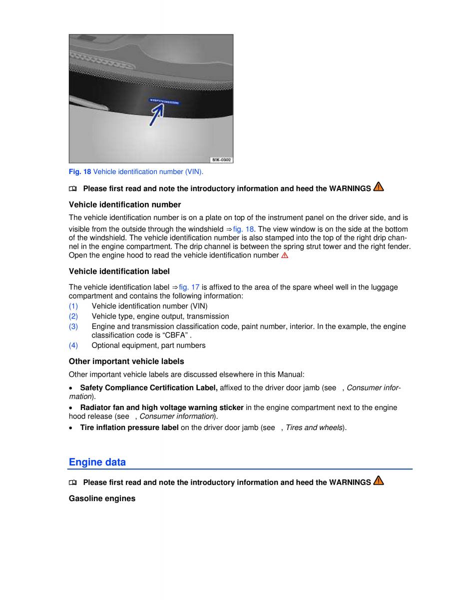 VW Jetta VI SportWagen owners manual / page 33