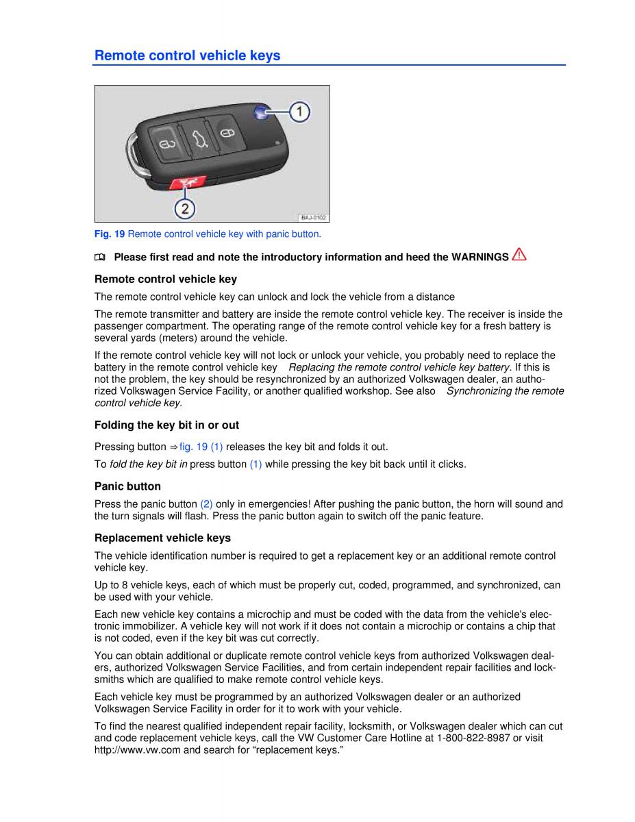 VW Jetta VI SportWagen owners manual / page 36