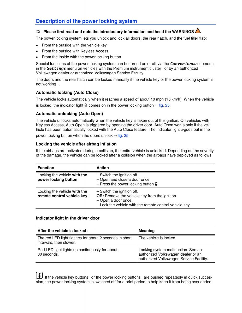 VW Jetta VI SportWagen owners manual / page 41