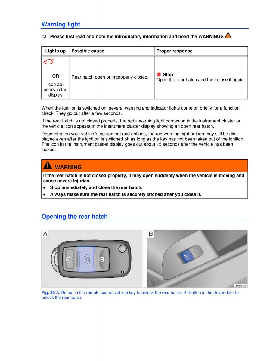 VW Jetta VI SportWagen owners manual / page 51