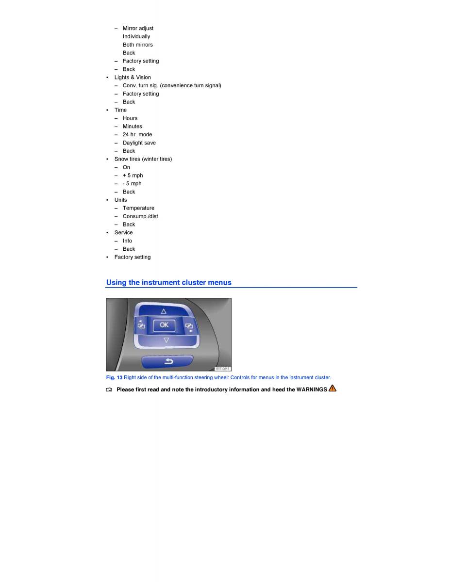 VW Jetta VI 6 Hybrid owners manual / page 19