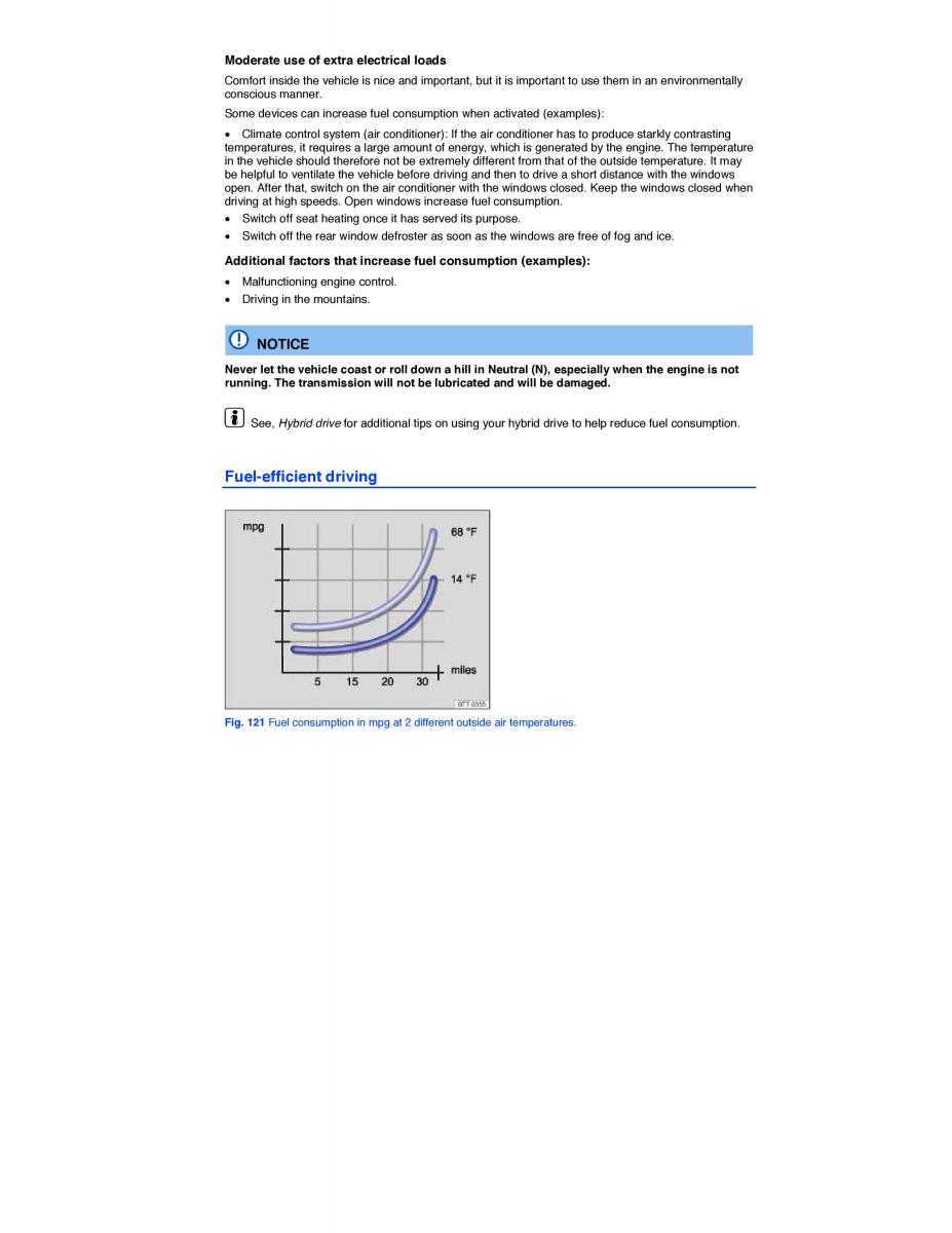 VW Jetta VI 6 Hybrid owners manual / page 209