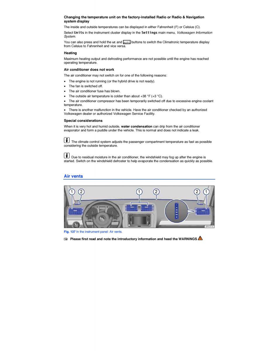 VW Jetta VI 6 Hybrid owners manual / page 241