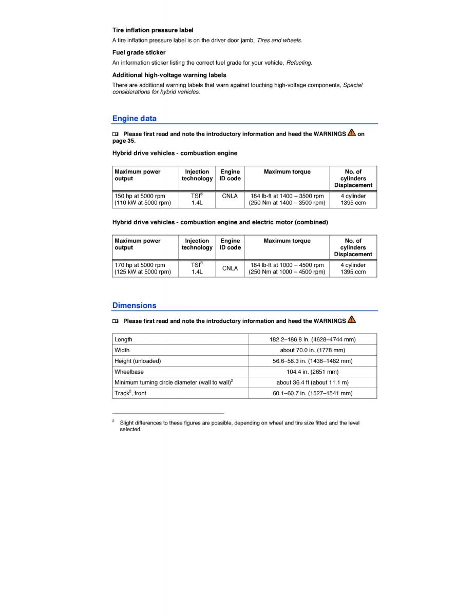 VW Jetta VI 6 Hybrid owners manual / page 31