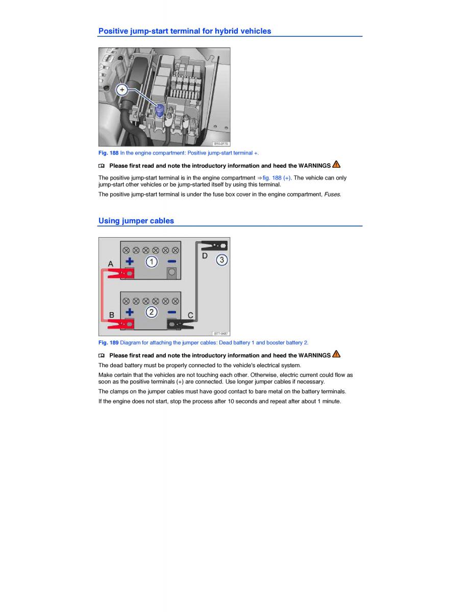 VW Jetta VI 6 Hybrid owners manual / page 362