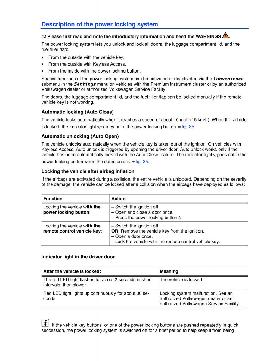 VW Passat B7 NMS owners manual / page 59