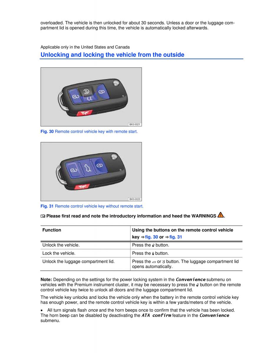 VW Passat B7 NMS owners manual / page 60