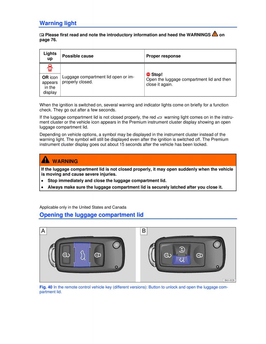 VW Passat B7 NMS owners manual / page 72