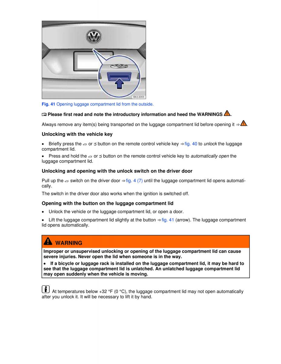 VW Passat B7 NMS owners manual / page 73