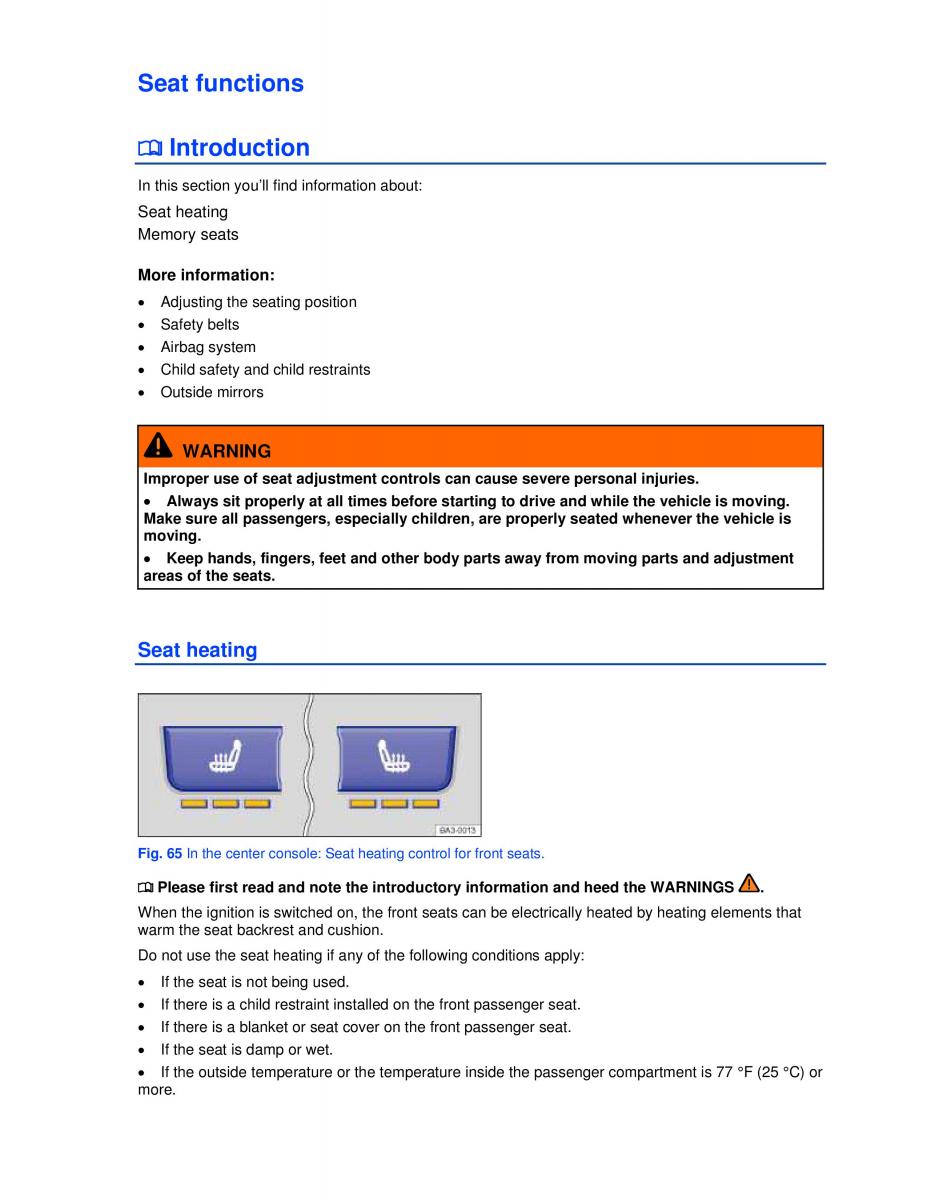 VW Passat B7 NMS owners manual / page 108