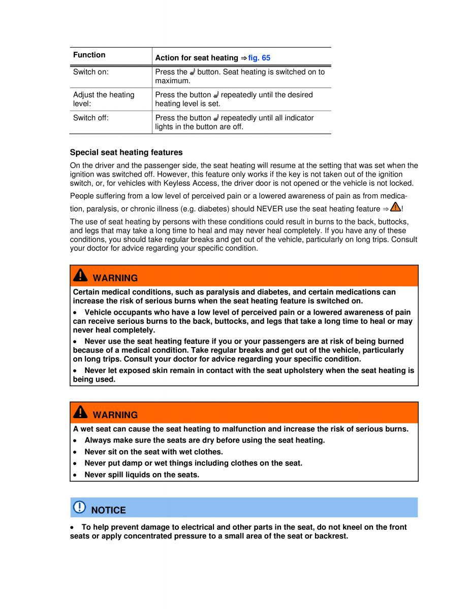 VW Passat B7 NMS owners manual / page 109