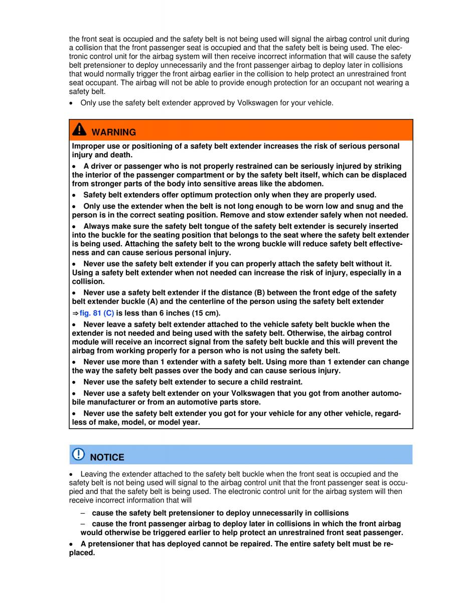 VW Passat B7 NMS owners manual / page 128