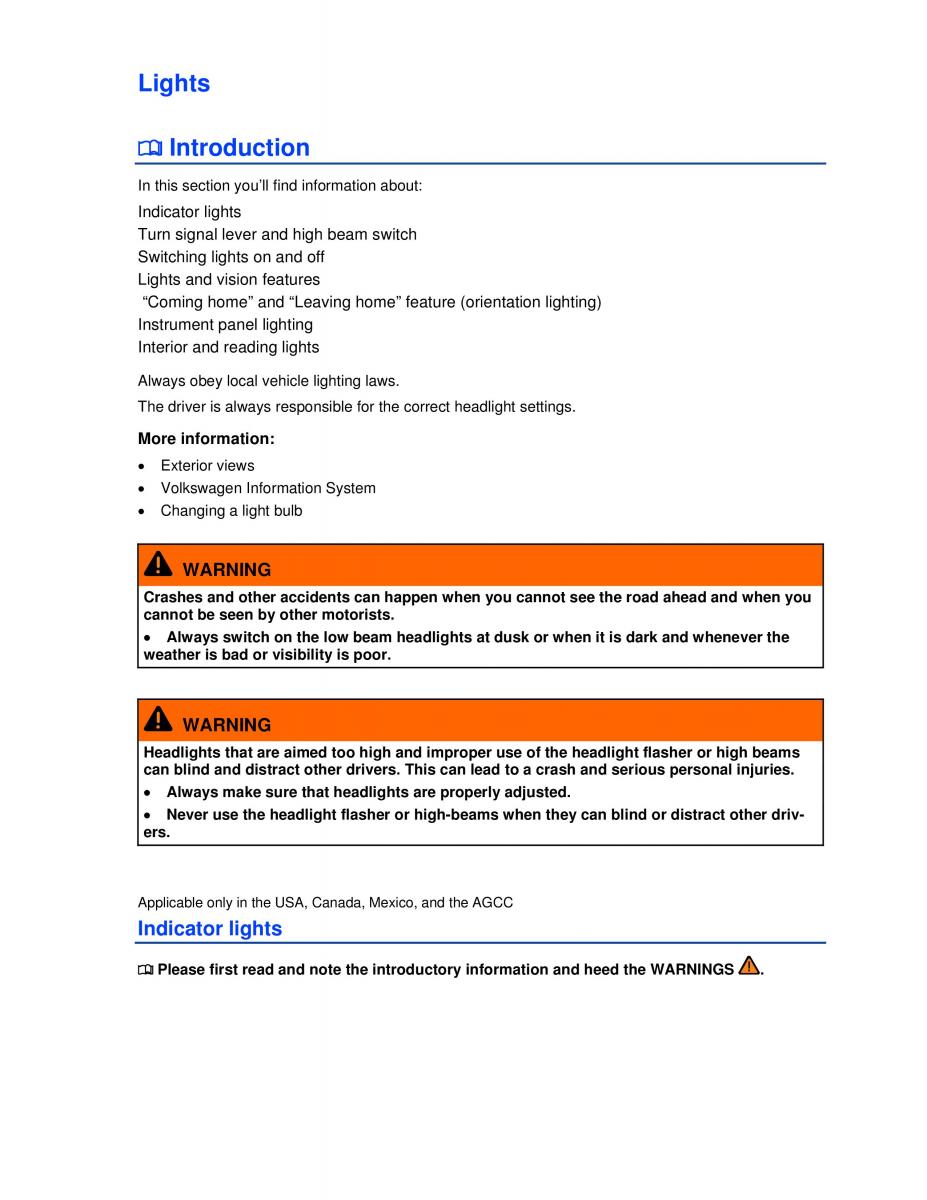 VW Passat B7 NMS owners manual / page 131