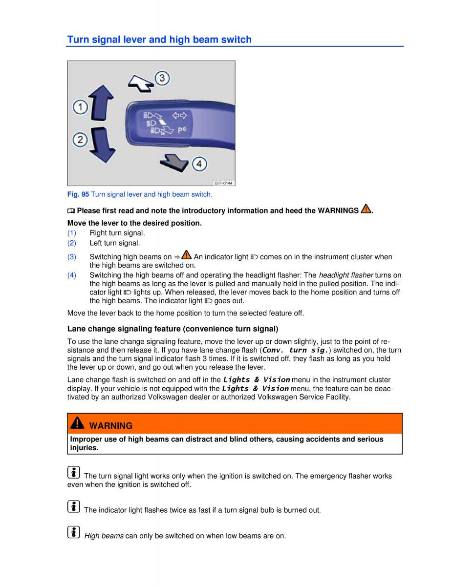 VW Passat B7 NMS owners manual / page 134