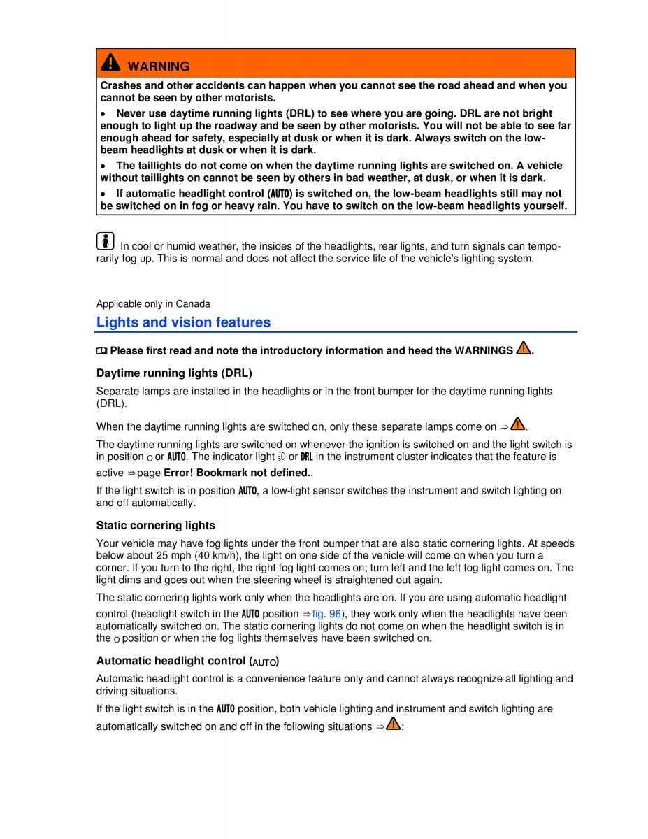 VW Passat B7 NMS owners manual / page 139