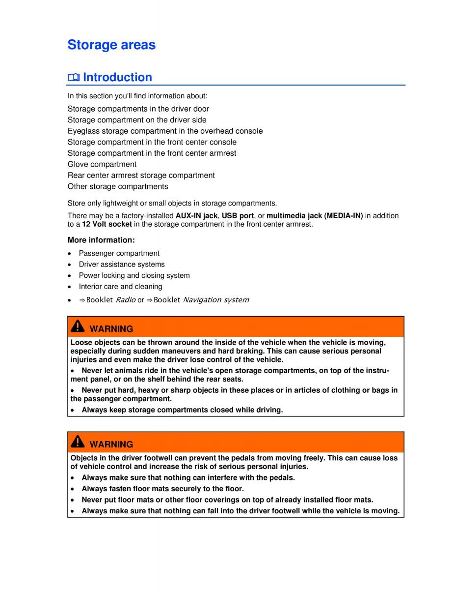 VW Passat B7 NMS owners manual / page 186