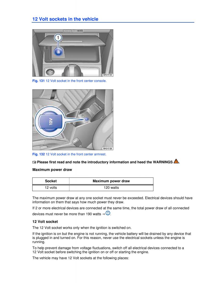 VW Passat B7 NMS owners manual / page 201