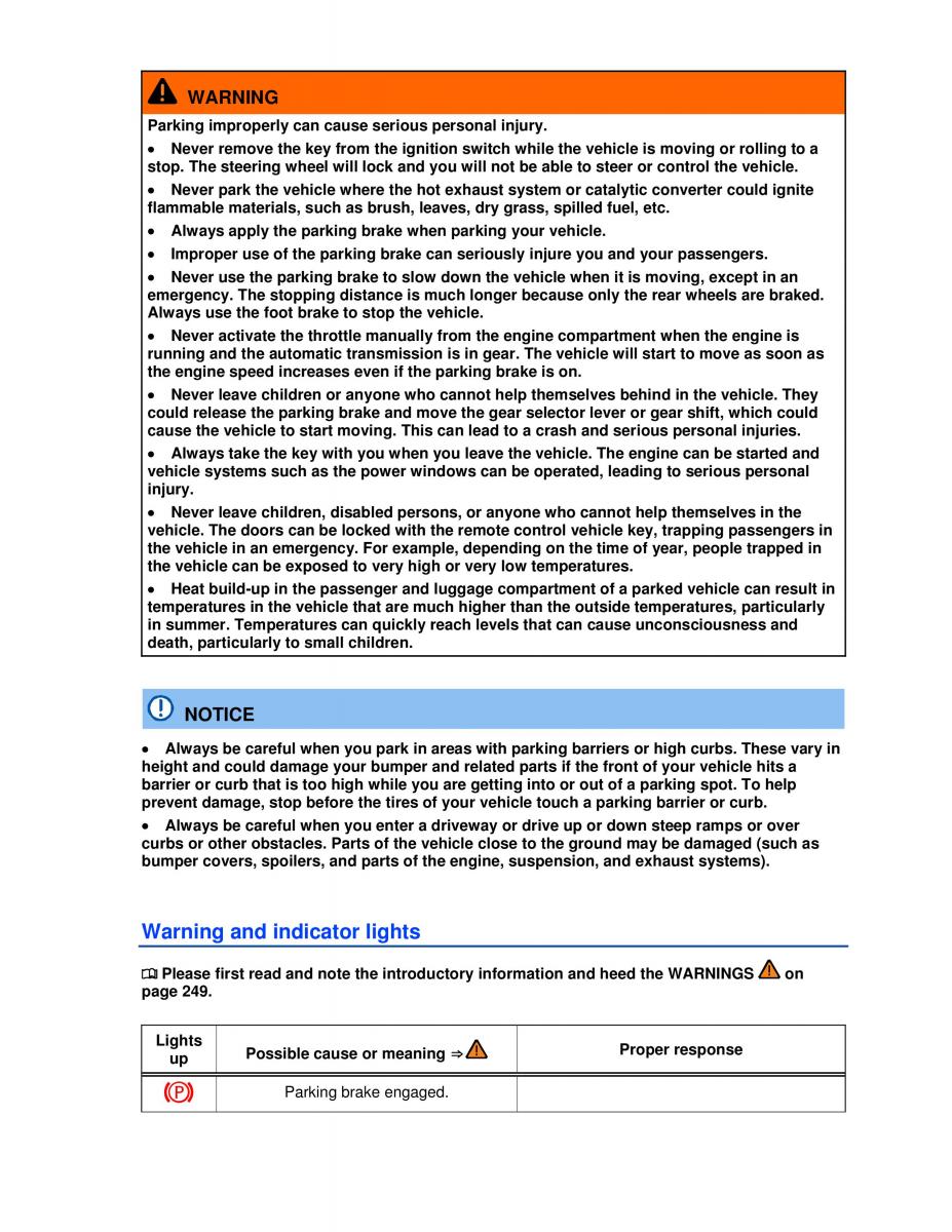 VW Passat B7 NMS owners manual / page 204