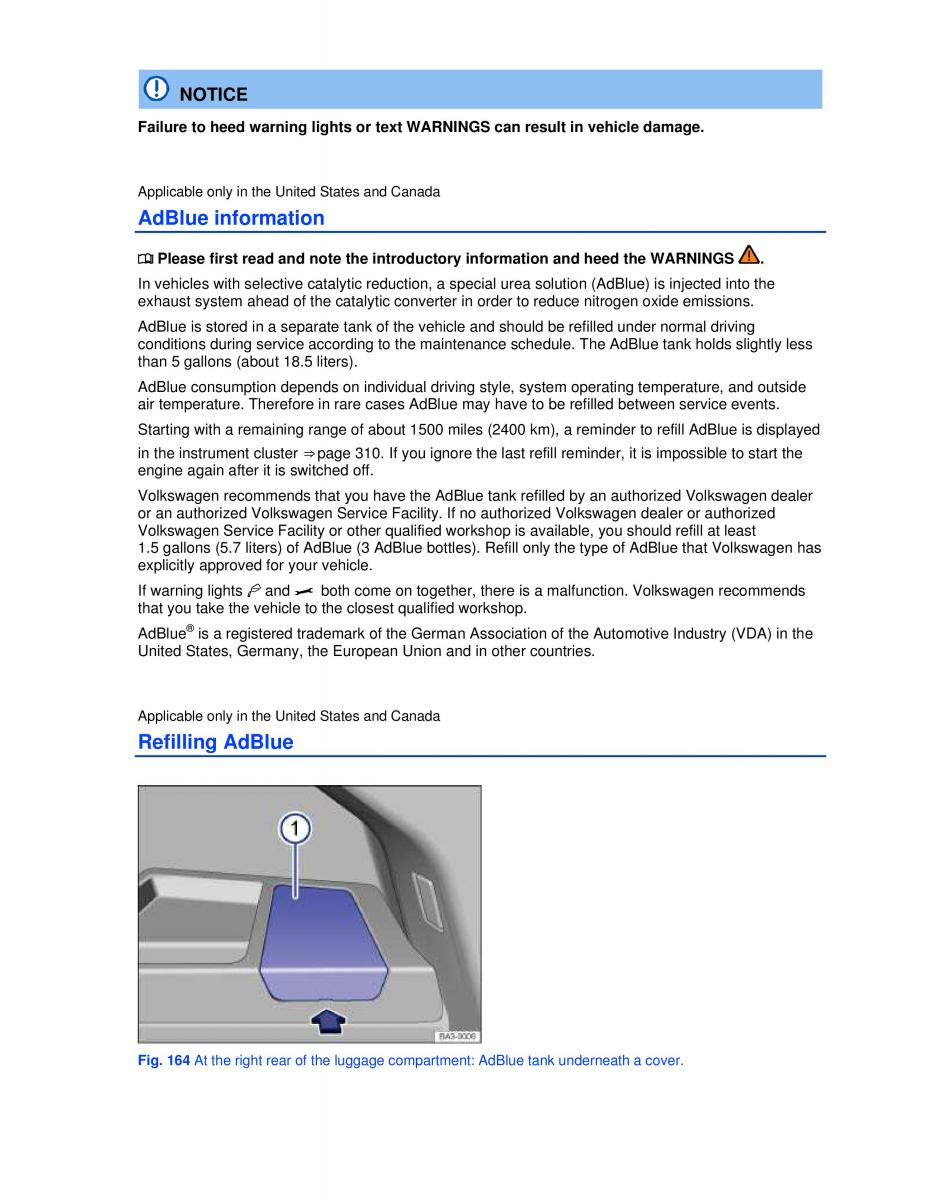 VW Passat B7 NMS owners manual / page 261