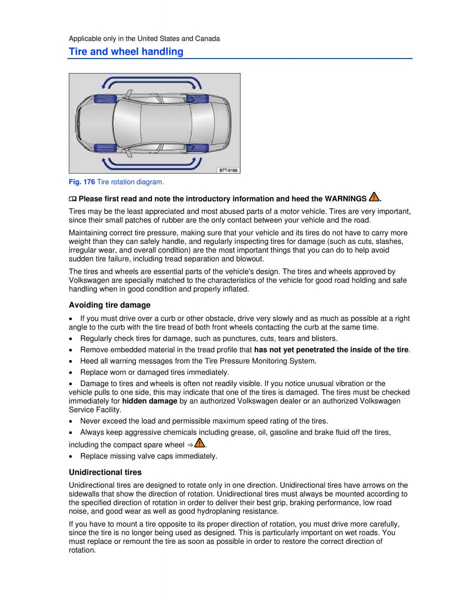 VW Passat B7 NMS owners manual / page 292