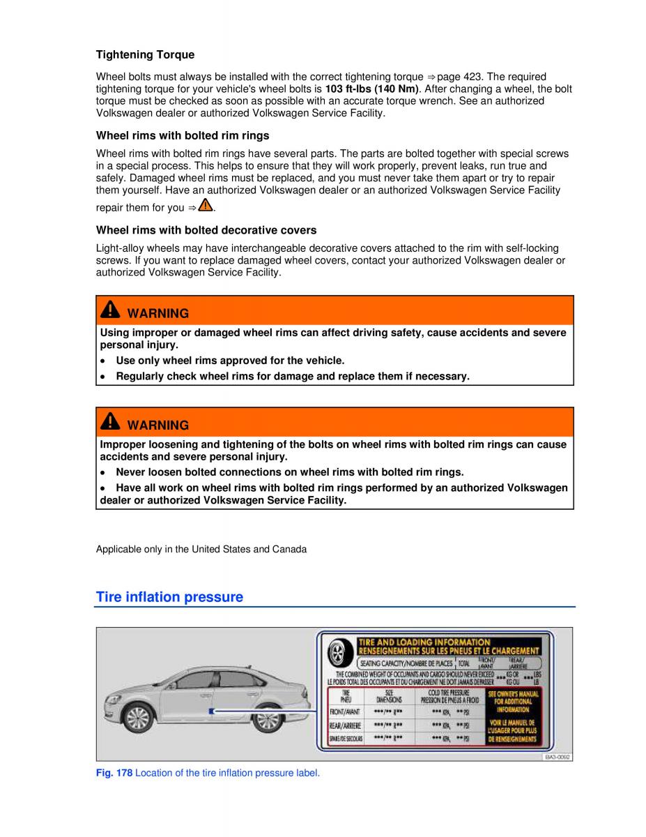 VW Passat B7 NMS owners manual / page 297