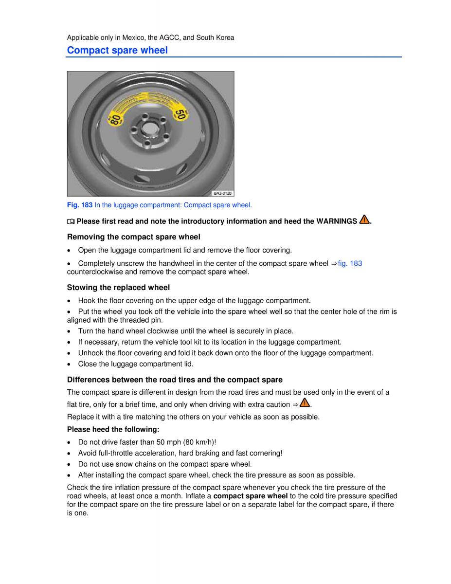 VW Passat B7 NMS owners manual / page 305