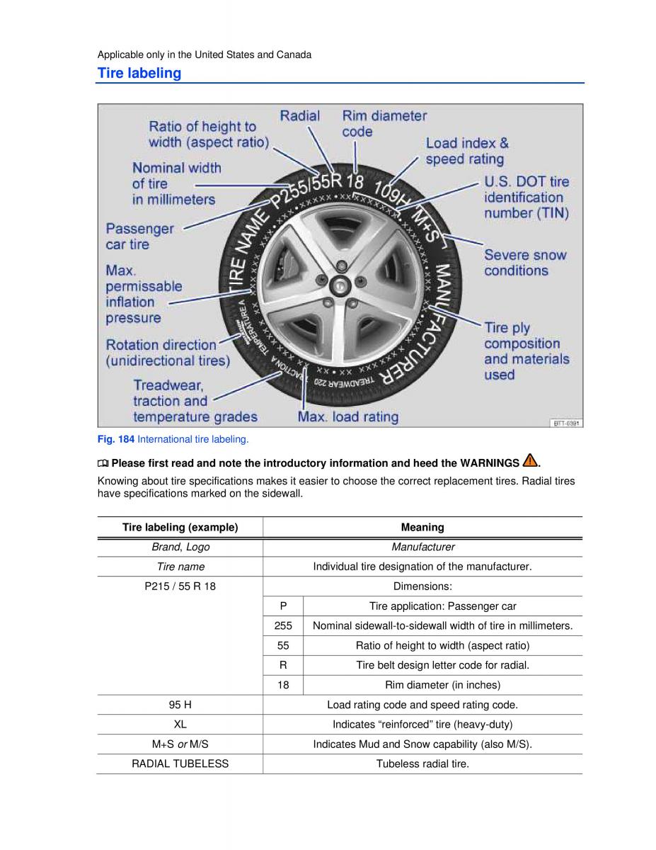 VW Passat B7 NMS owners manual / page 307