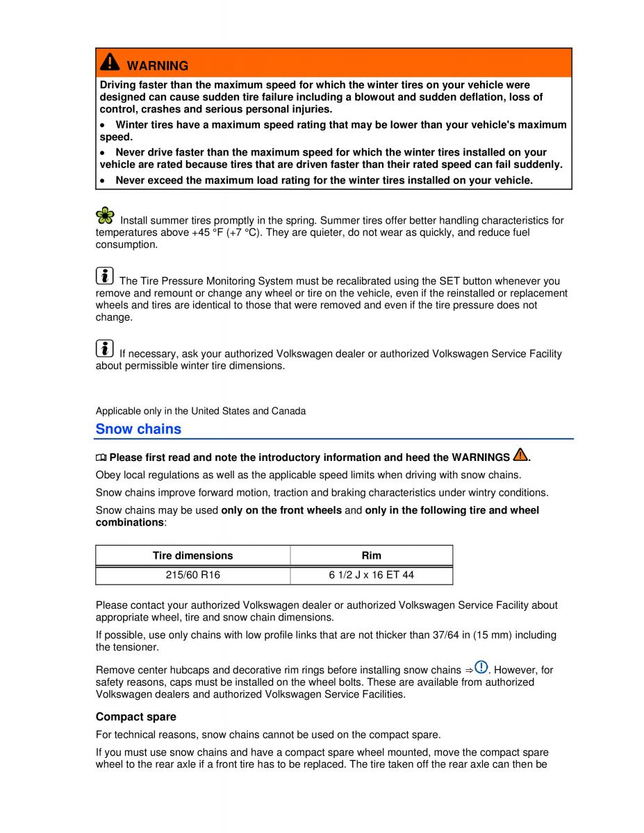 VW Passat B7 NMS owners manual / page 316