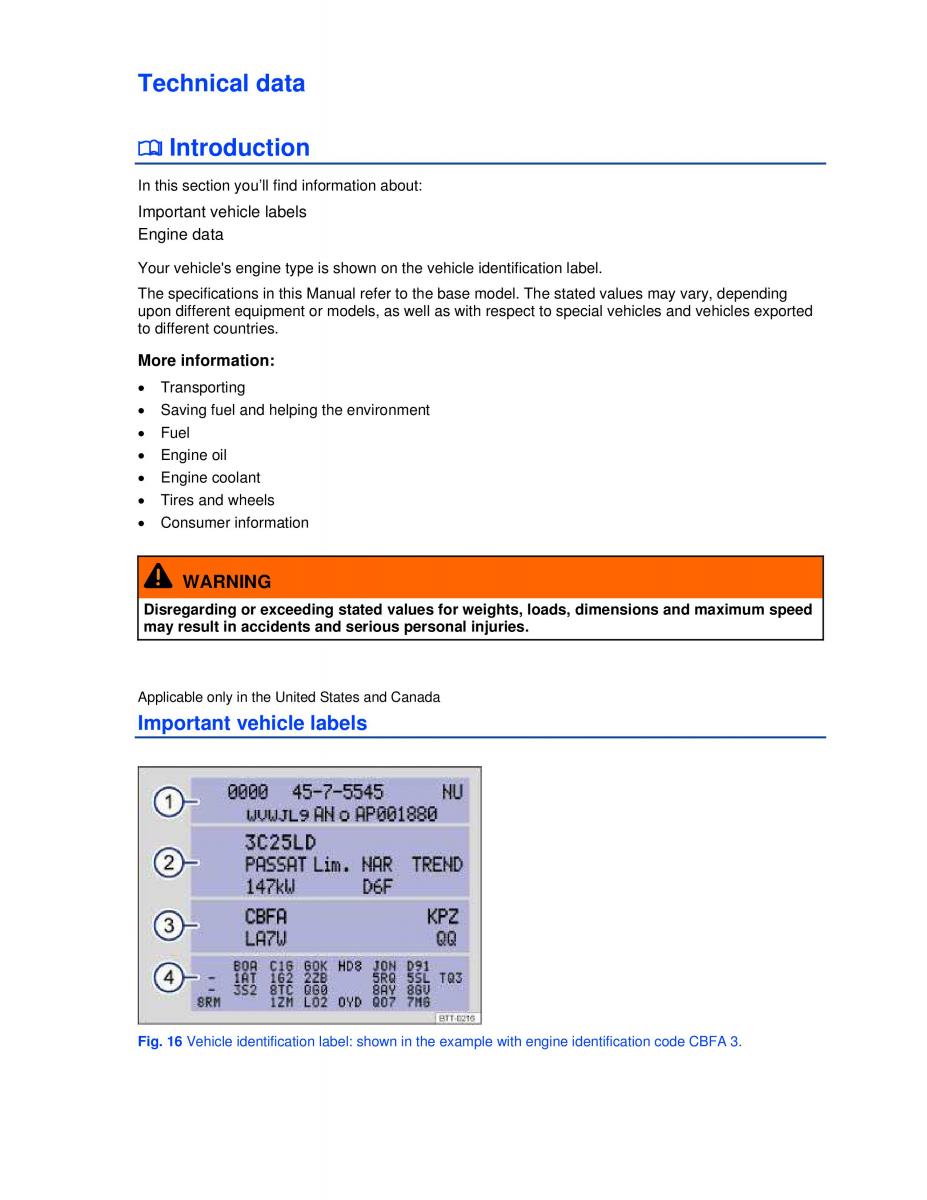 VW Passat B7 NMS owners manual / page 42