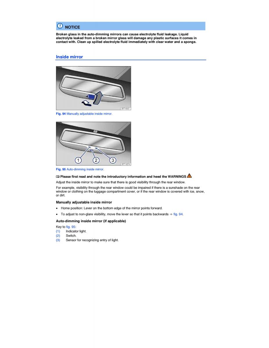 VW Tiguan owners manual / page 126