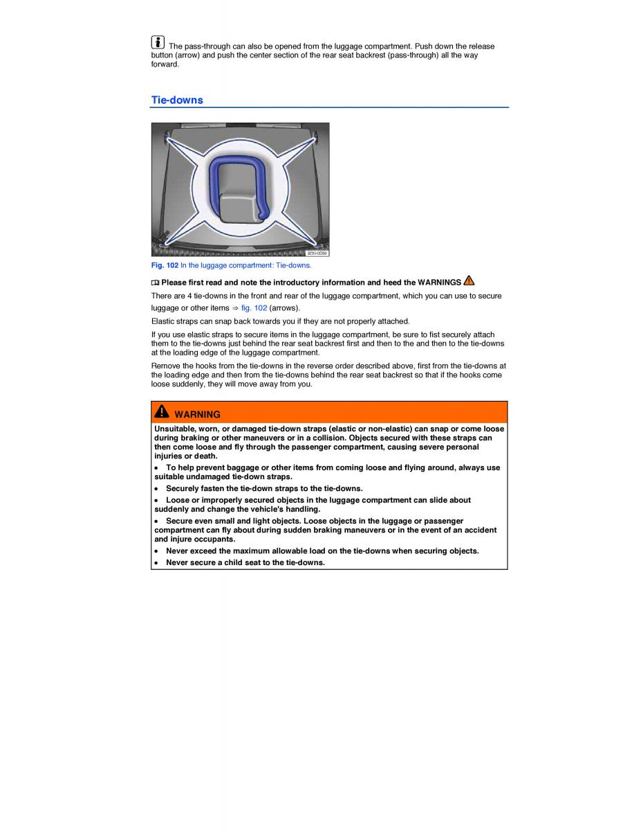 VW Tiguan owners manual / page 143