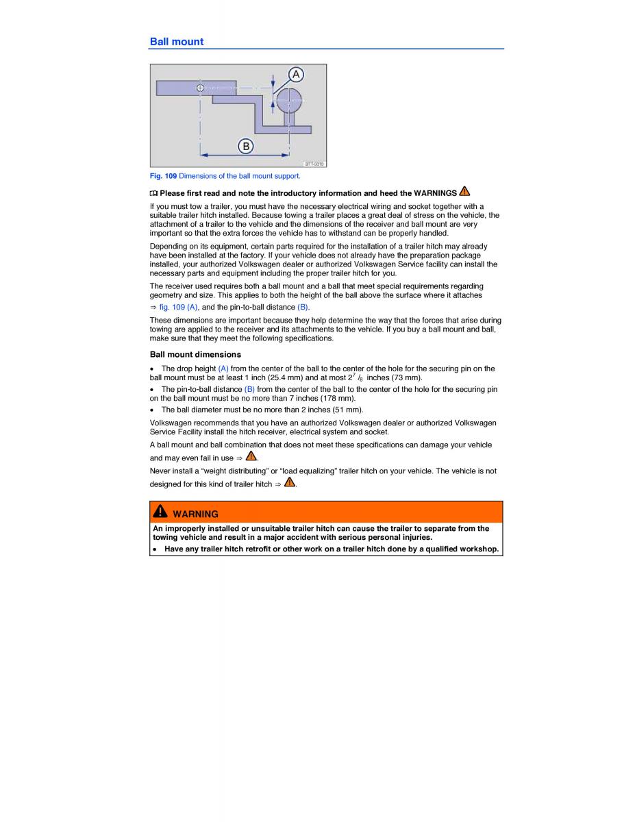 VW Tiguan owners manual / page 159