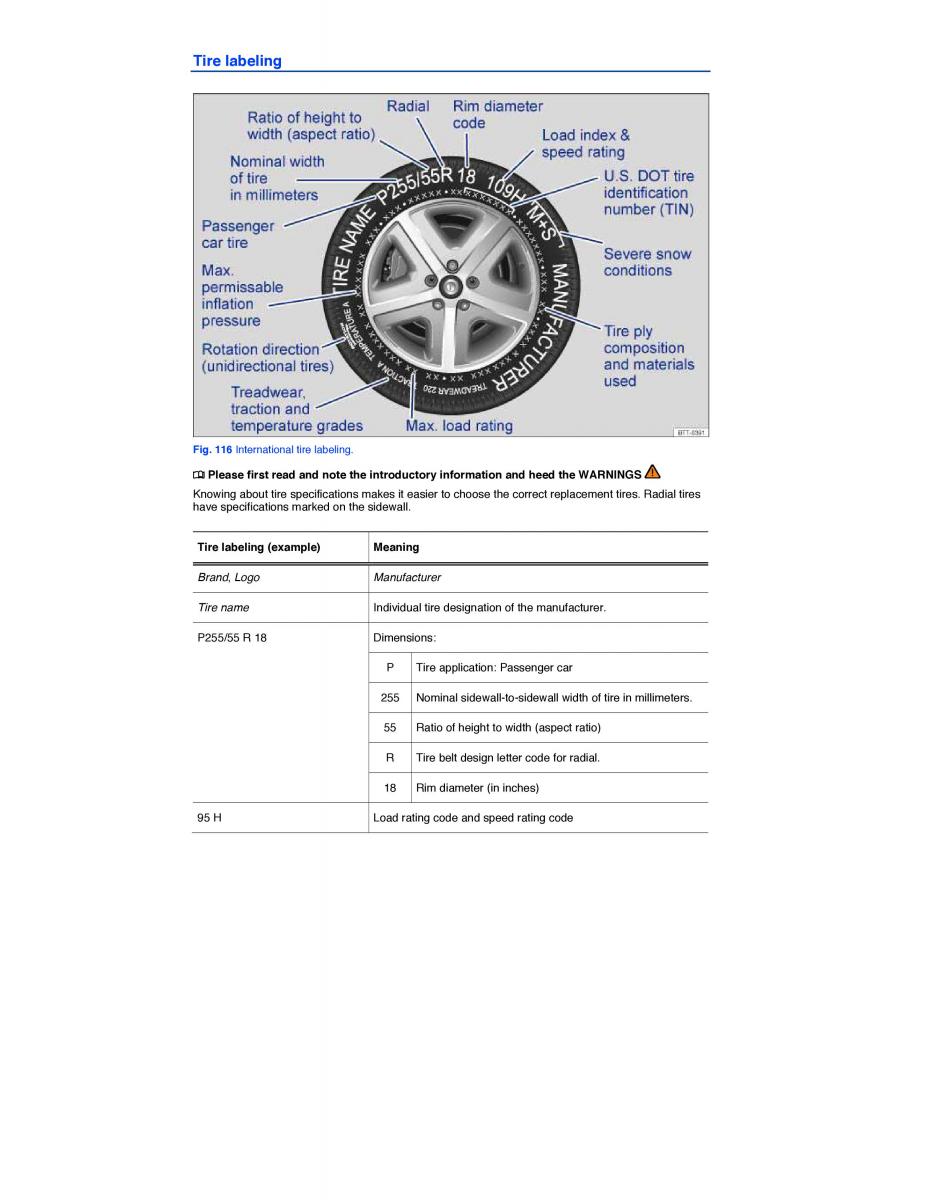 VW Tiguan owners manual / page 178