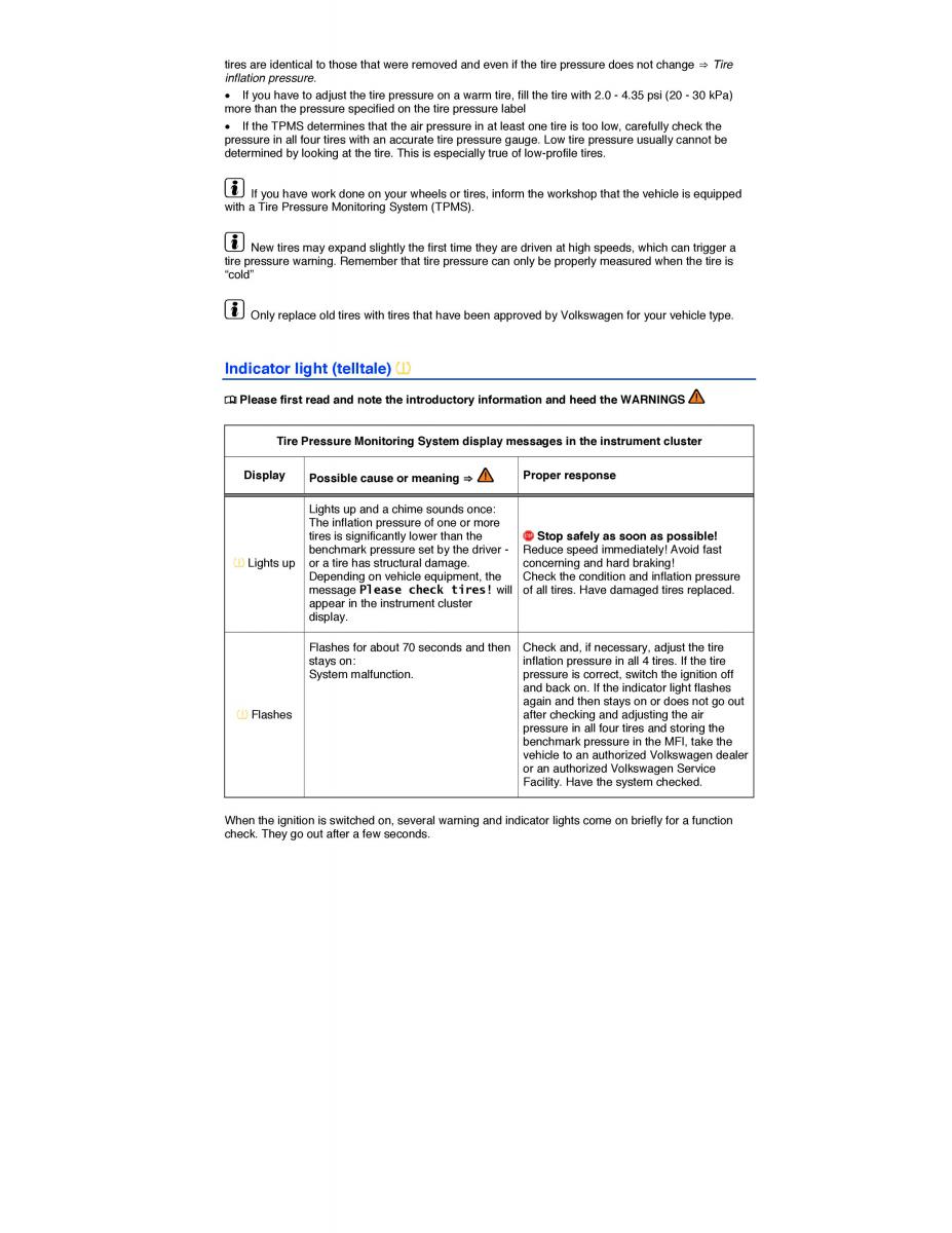 VW Tiguan owners manual / page 193